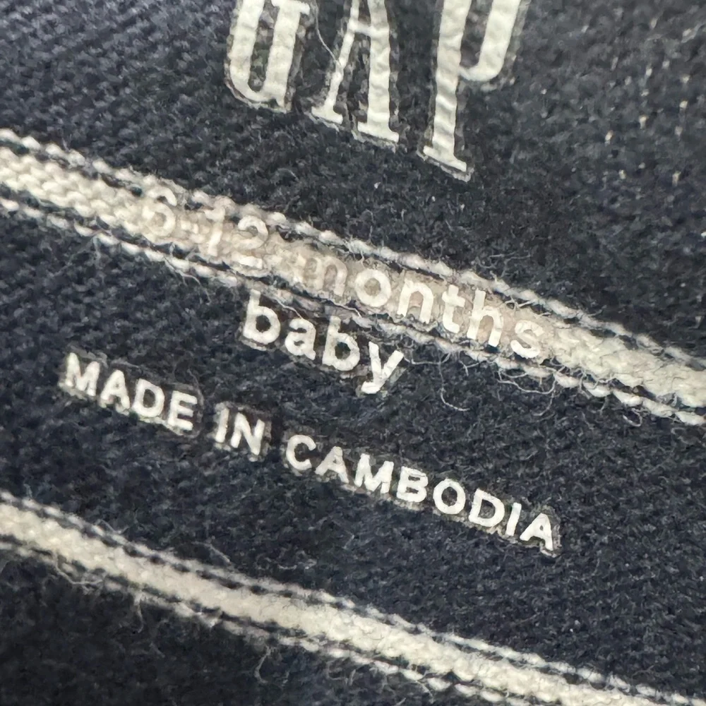 GAP Striped Navy and White Bodysuit Set Of 2